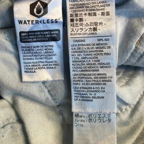 LEVI'S Ultra High-Rise Ribcage Straight Leg Distressed Ankle Jeans Women 29 - Picture 6 of 6